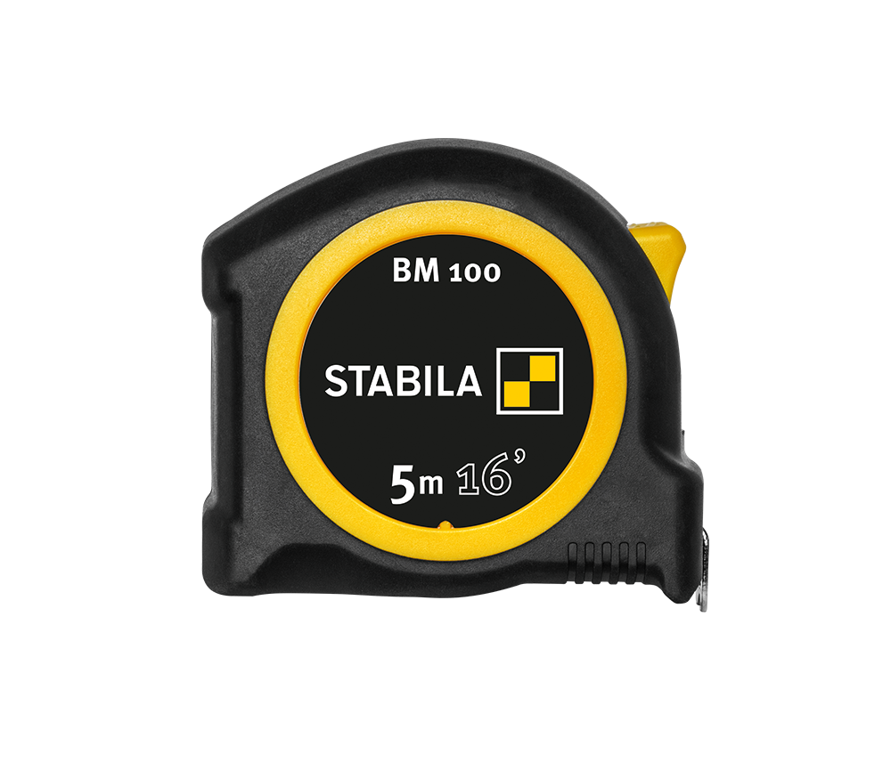 Stabila Tape Measure BM 100 5M 16 Feet CM+Inch - Flockneti