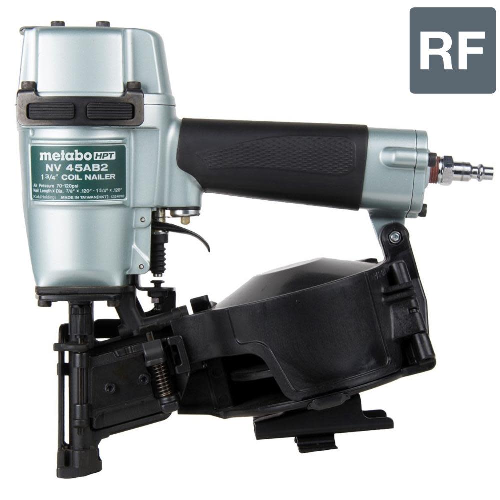 Metabo HPT 1-3/4 In. Wire Coil Roofing Nailer - Flockneti