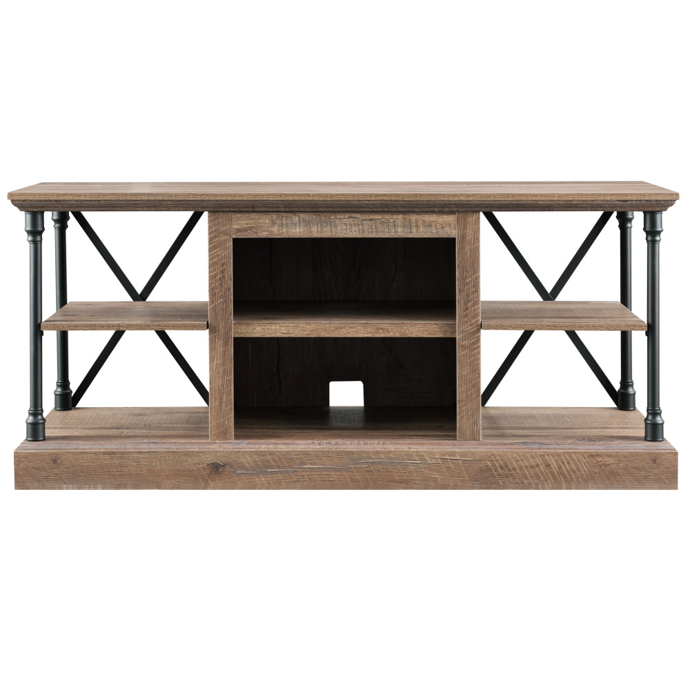 Hearthpro Industrial Open Abrasive Grain Coat Architecture Media Console - Flockneti