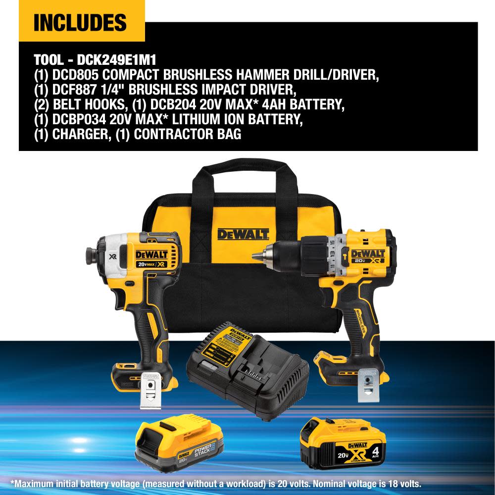 DEWALT 20V MAX XR HD-Impact Kit - Flockneti