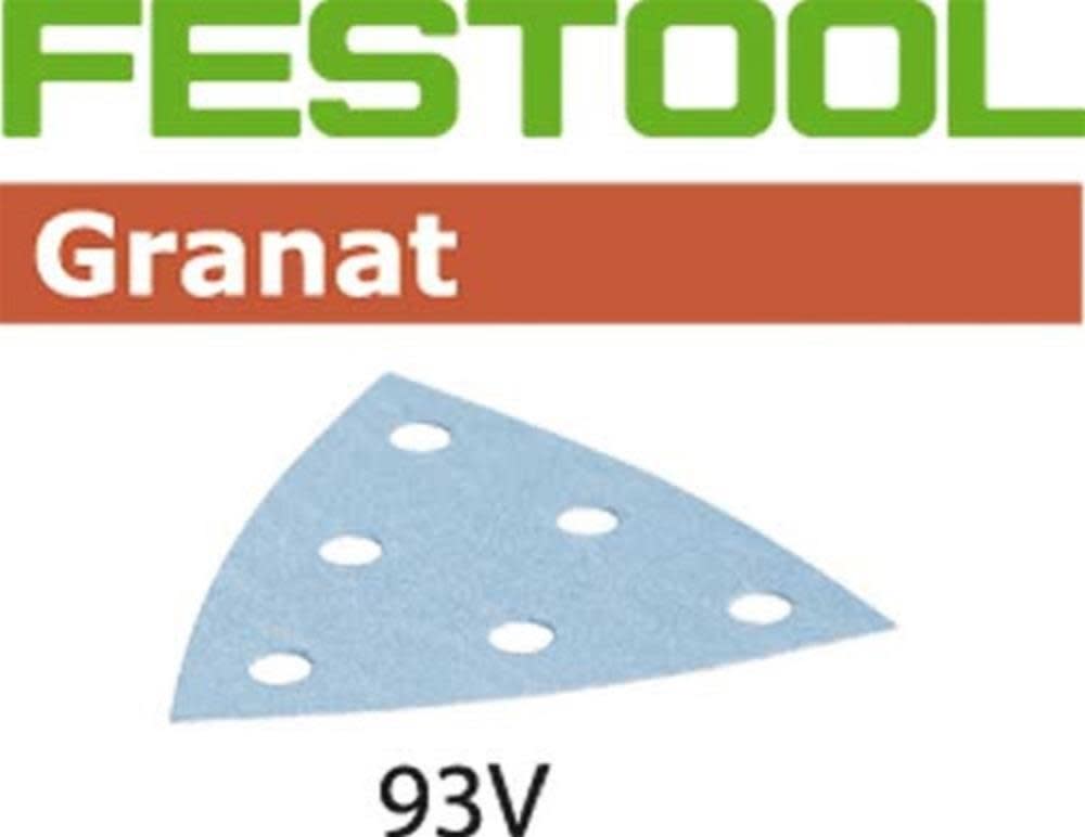 Festool Granat 93 mm Delta P220 Sanding Abrasives Pack Of 100 - Flockneti