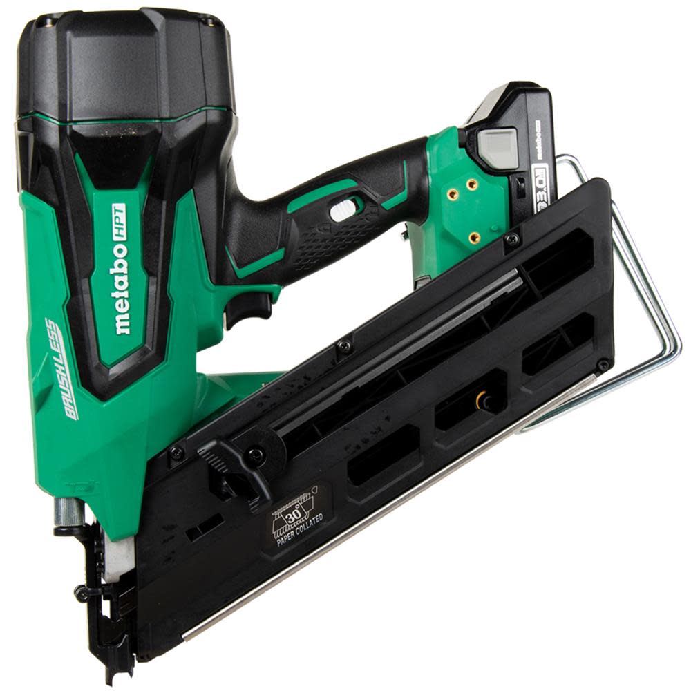 Metabo HPT 3-1/2 In. 18V Cordless Plastic Strip Framing Nailer - Flockneti