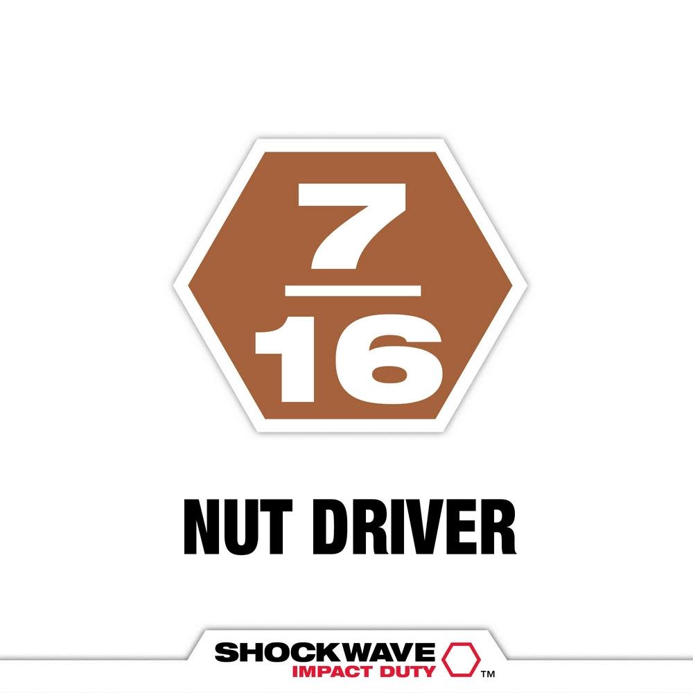 Milwaukee SHOCKWAVE Impact Duty 7/16″ x 6″ Magnetic Nut Driver - Flockneti