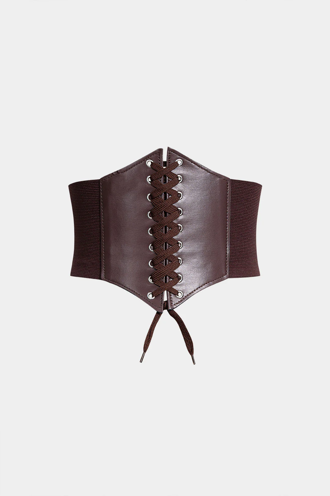 Leather Waist Wide Corset - Flockneti