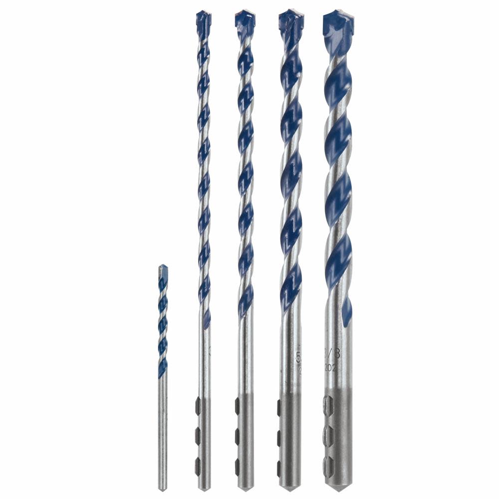 Bosch 5 pc. BlueGranite Turbo Carbide Hammer Drill Bit Set - Flockneti