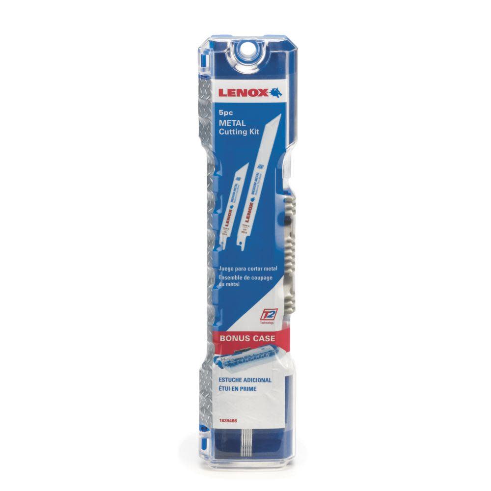 Lenox 5 Pc. Metal Cutting Reciprocating Blade Kit - Flockneti