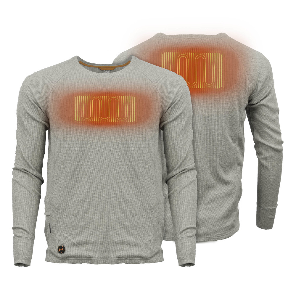 Mobile Warming Thermick Baselayer Shirt Mens 7.4V Gray 3X - Flockneti
