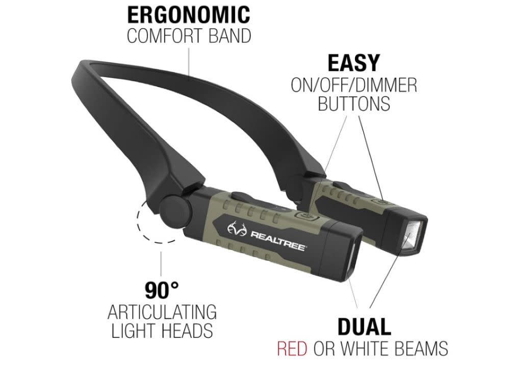 Realtree Neck Light Flashlight Rechargeable - Flockneti