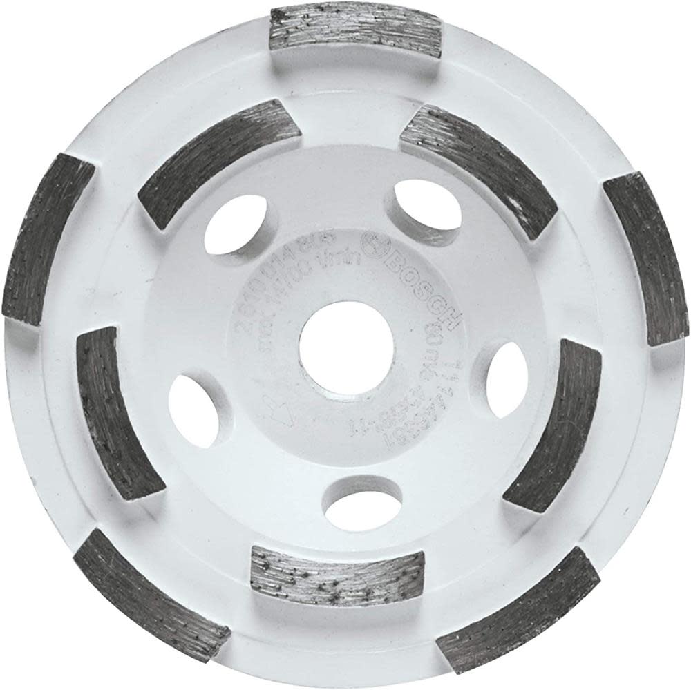 Bosch 4″ Double Row Segmented Diamond Cup Wheel - Flockneti