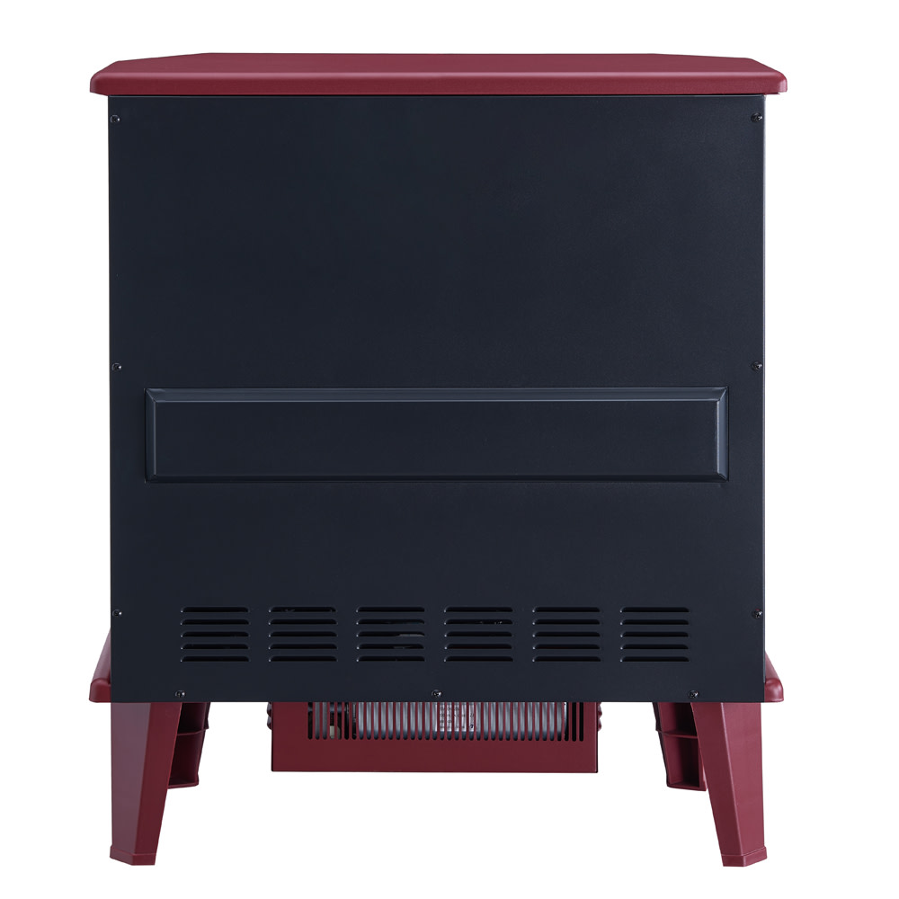 Hearthpro 25″ Red 5 Sided Infrared Electric Stove - Flockneti