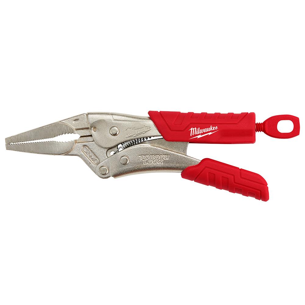 Milwaukee 6 in. TORQUE LOCK Long Nose Locking Pliers With Grip - Flockneti