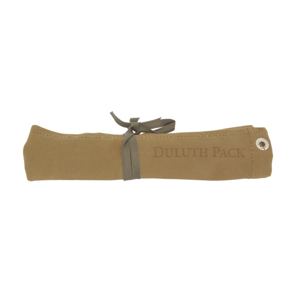 Duluth Pack Khaki Canvas Utensil Roll - Flockneti