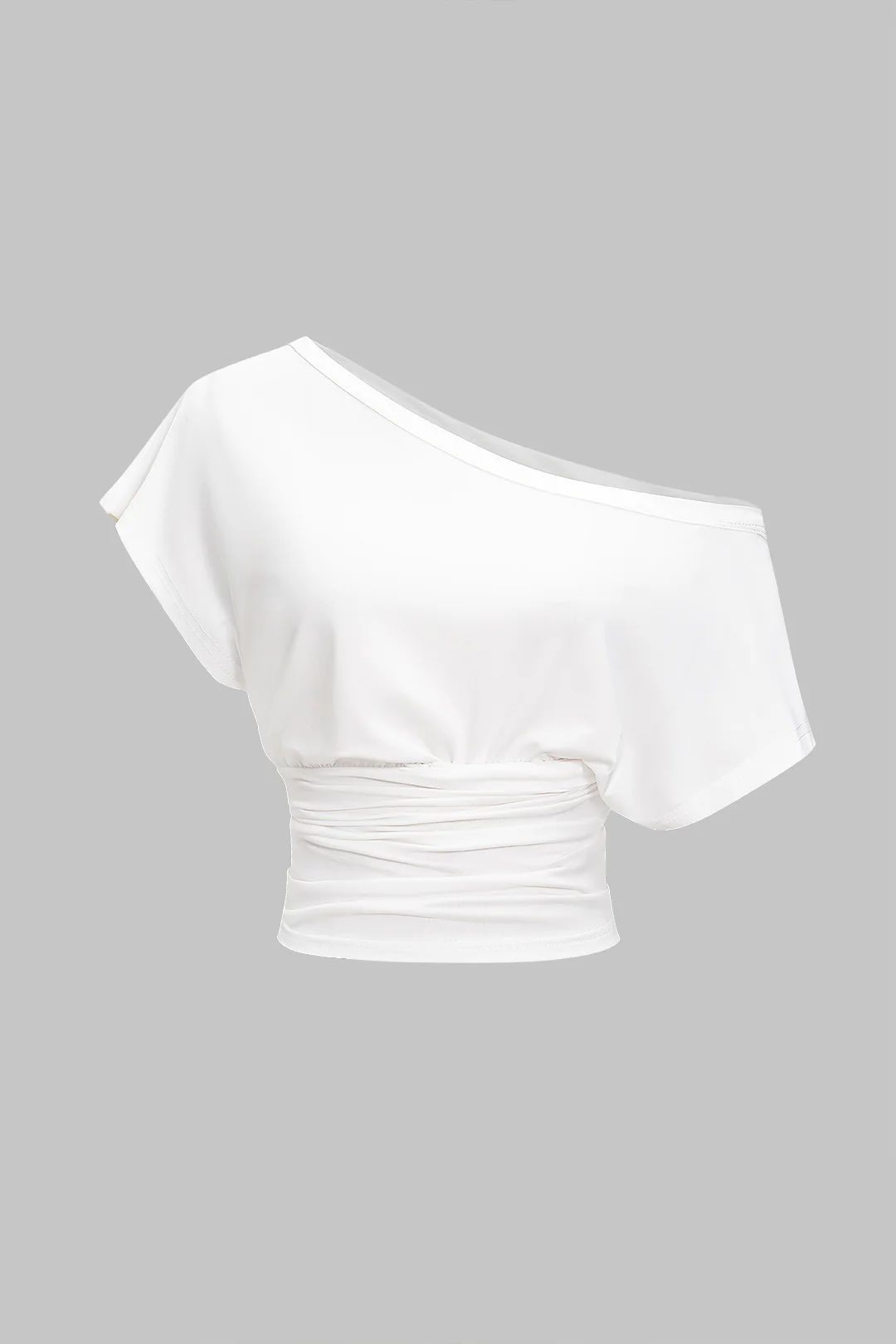 One Shoulder Short Sleeve T-Shirt - Flockneti