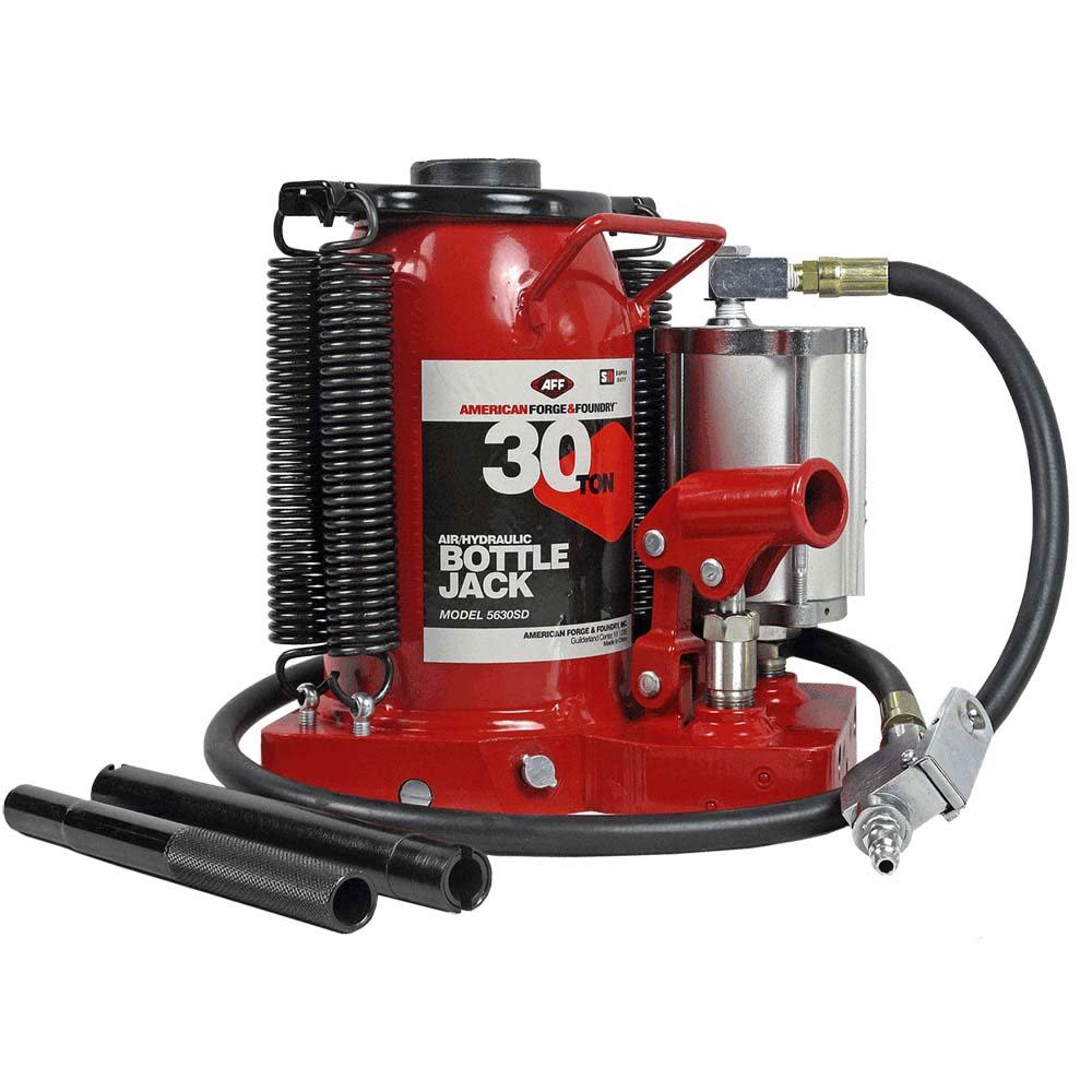American Forge Durable 30 Ton Air/Hydraulic Bottle Jack - Flockneti