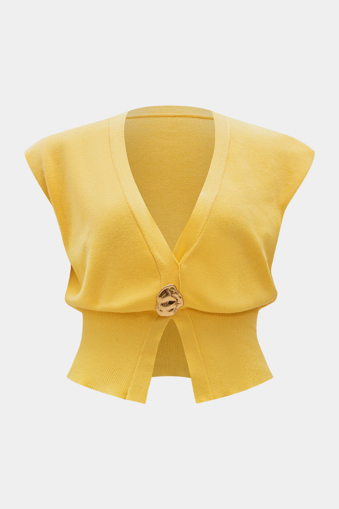 Plus Size Knit Button Tank Top - Flockneti