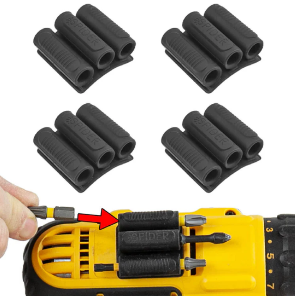 Spider Tool Holster Bit Gripper v2 4pk - Flockneti