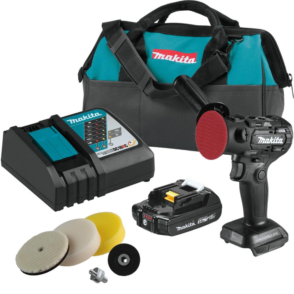 Makita 18V LXT 3″ Polisher/2″ Sander Lithium Ion Sub Compact Kit - Flockneti