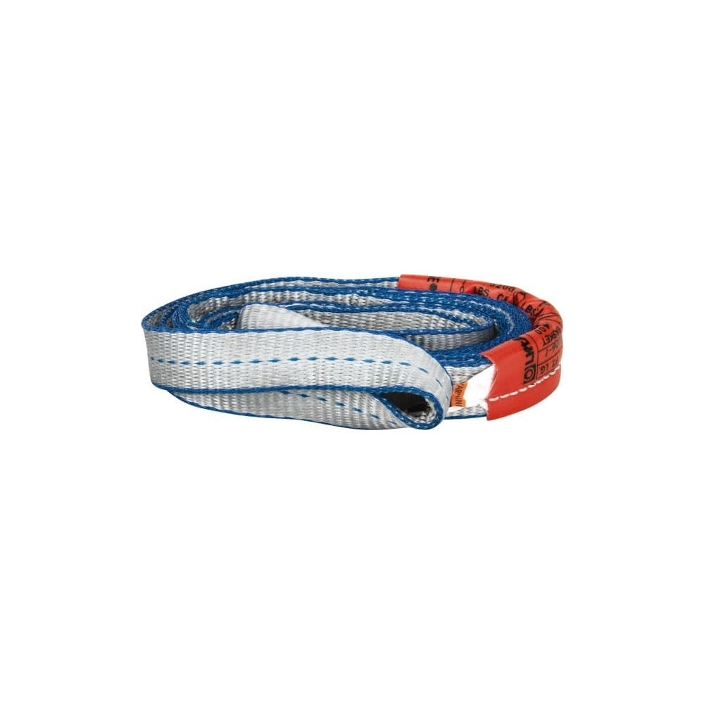 Lift-All 6 Ft. 2-Ply Type 3 & 4 Flat Eye & Eye Polyester Web Sling - Flockneti