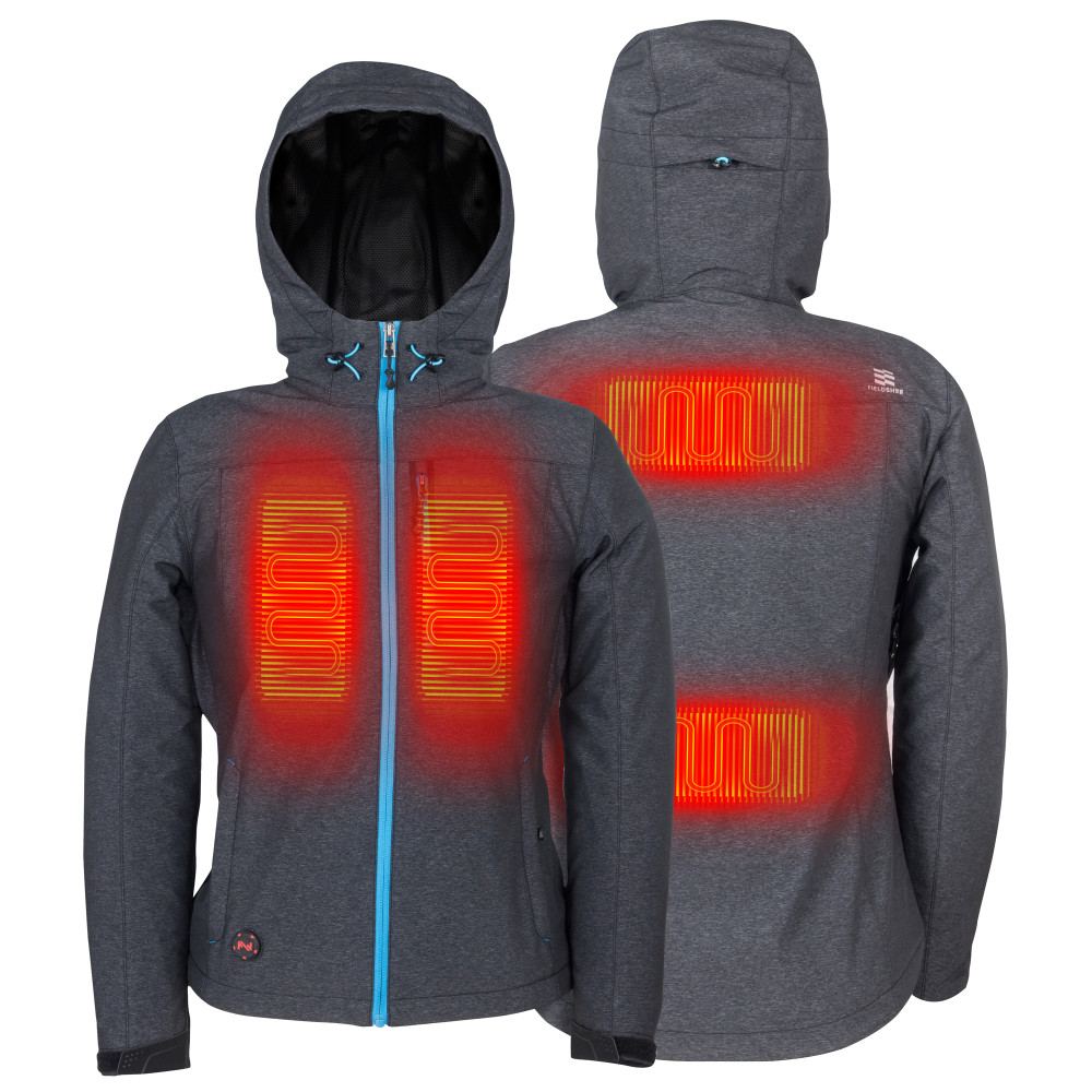 Mobile Warming Adventure Heated Jacket Women’s 7.4 Volt Heather Gray Medium - Flockneti