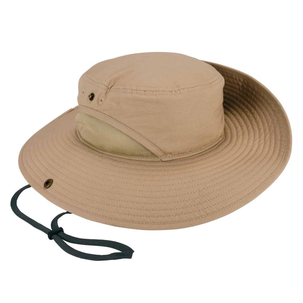 Ergodyne Chill Its 8936 Lightweight Ranger Hat with Mesh Paneling Khaki L/XL - Flockneti