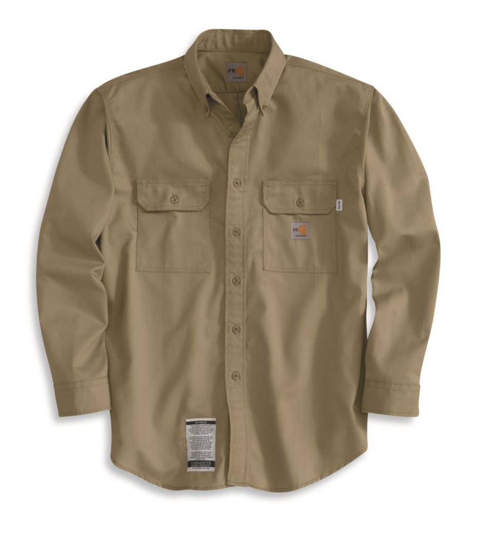 Carhartt Men’s Flame Resistant Twill Shirt with Pocket Flap - Flockneti