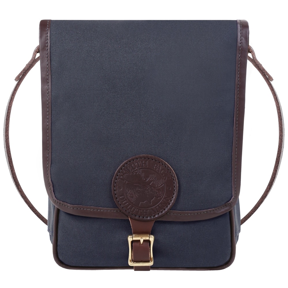 Duluth Pack Haversack with Leather Trim – Navy - Flockneti