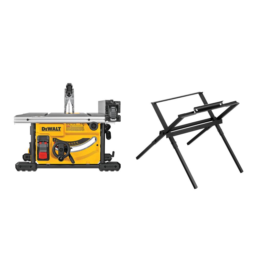 DEWALT Compact Jobsite Table Saw 8 1/4″ with Stand - Flockneti