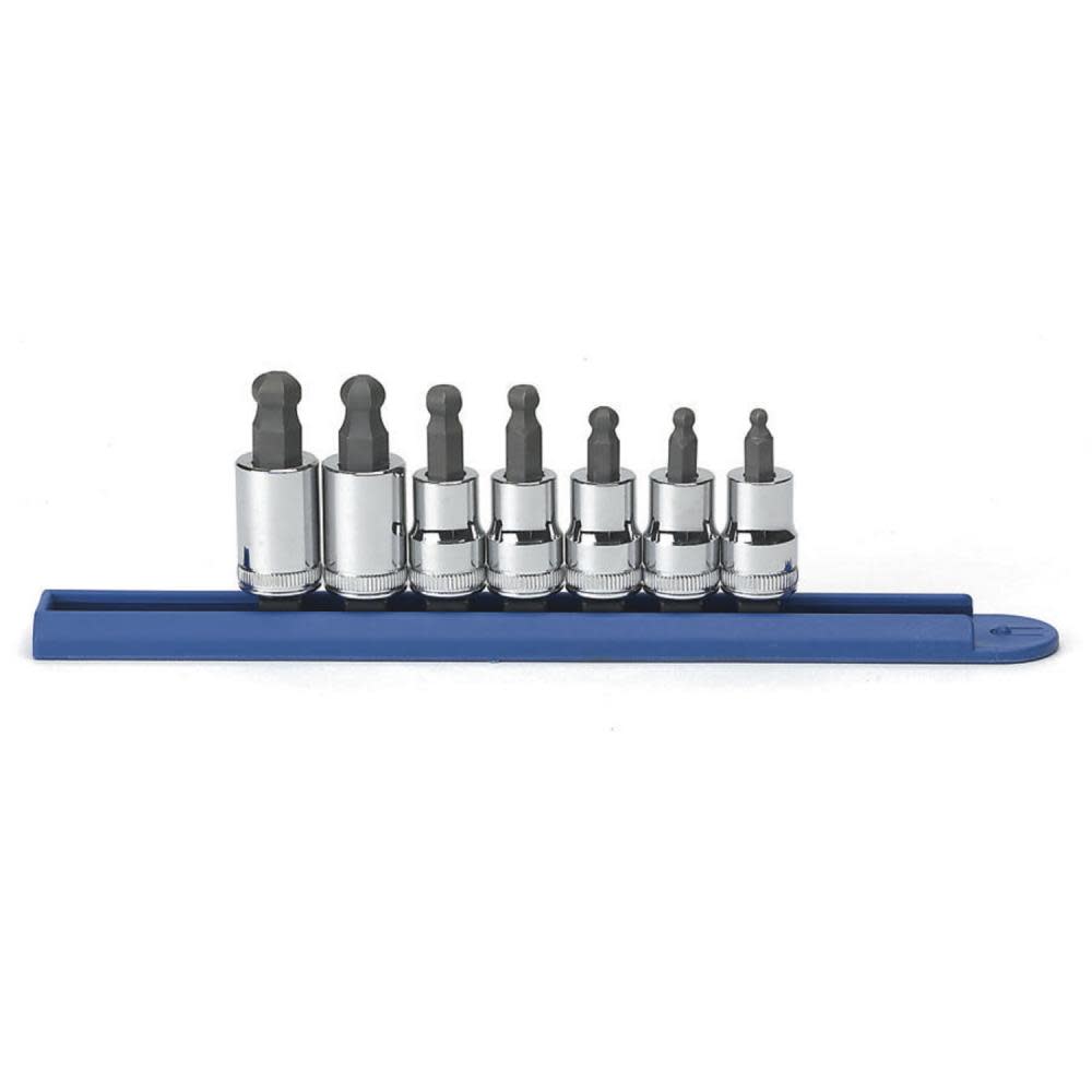 GEARWRENCH 7 Pc 3/8″ Drive Ball End Hex Bit Metric Socket Set - Flockneti