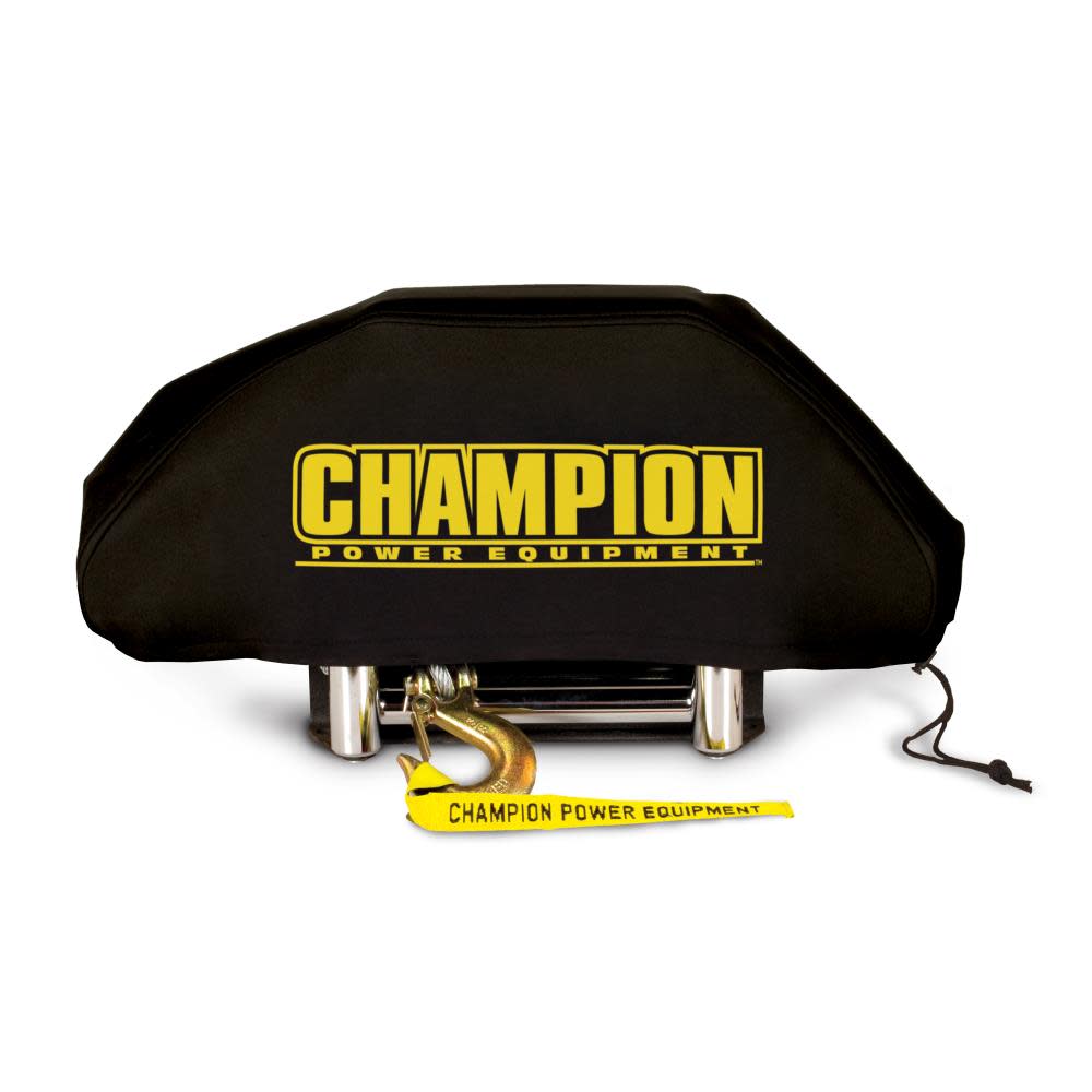 Champion Power Equipment Weather-Resistant Neoprene Storage Cover for Winches 8000-12000 lb. - Flockneti
