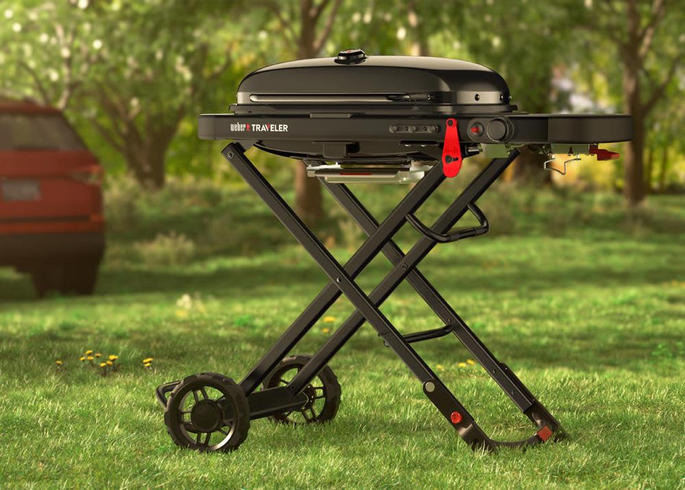 Weber Traveler Stealth Grill Propane Portable - Flockneti
