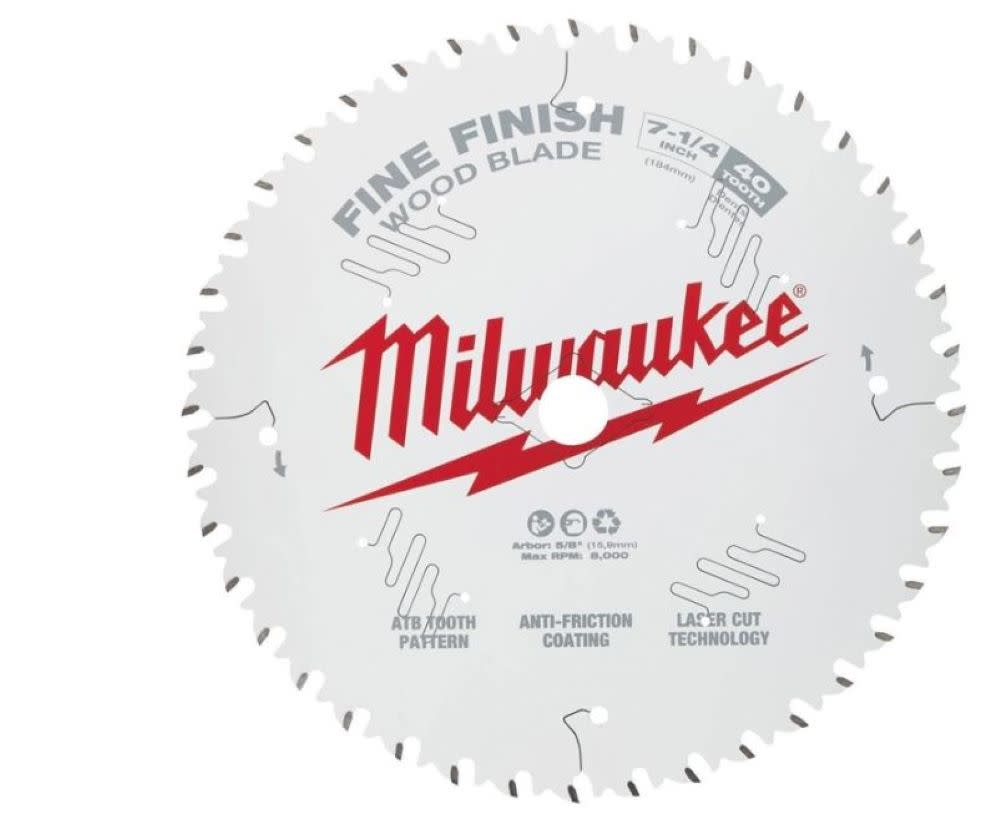 Milwaukee 7-1/4 in. 40T Fine Finish Circular Saw Blade - Flockneti