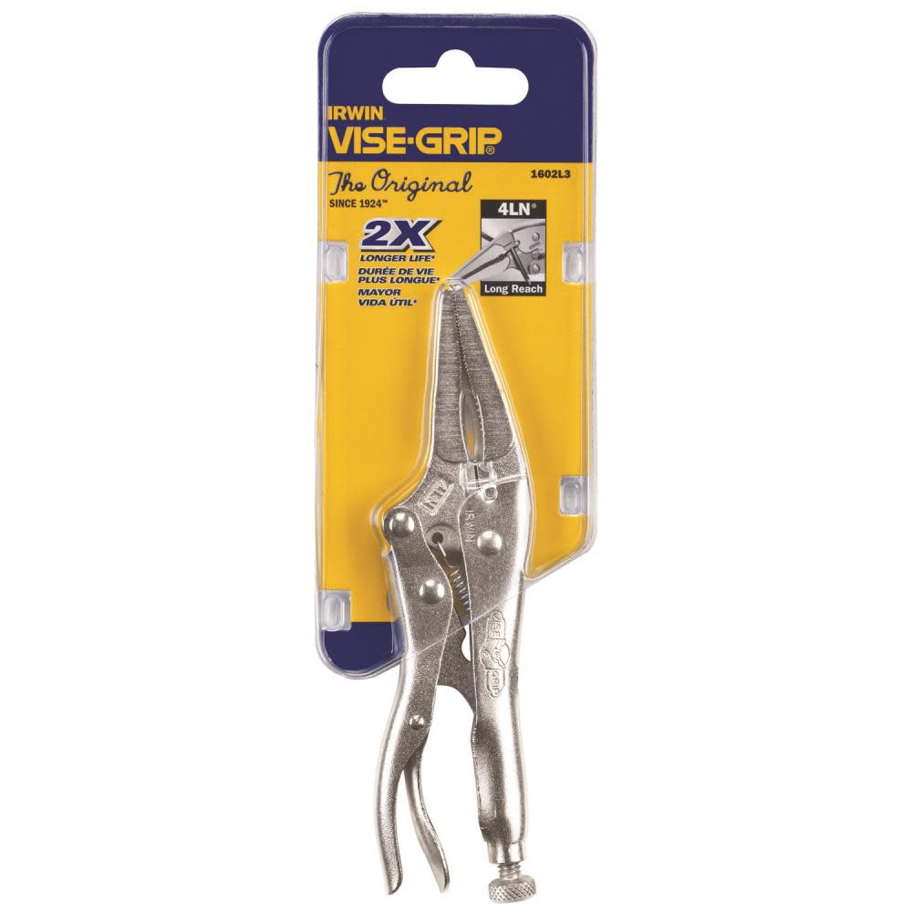 Irwin 4 In. Long Nose Locking Plier 4LN - Flockneti