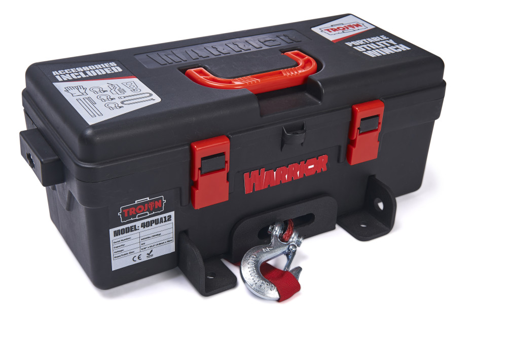 DK2 Trojan Utility Winch with Synthetic Rope - Flockneti