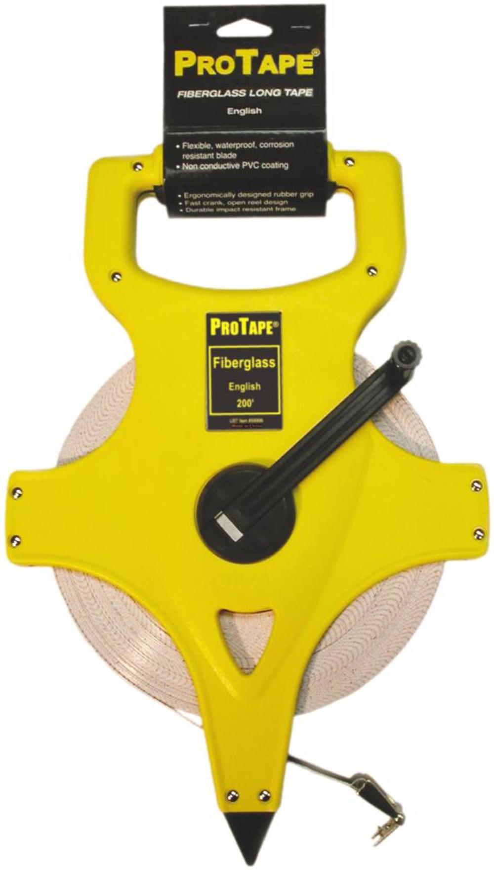 US Tape 300 Ft. Open Reel Long Tape with Fiberglass English Blade - Flockneti