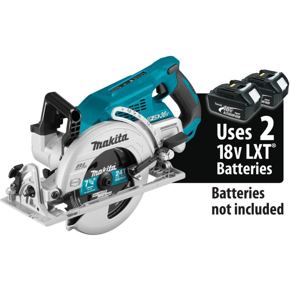 Makita 18V X2 LXT 36V Rear Handle 7 1/4″ Circular Saw Bare Tool - Flockneti