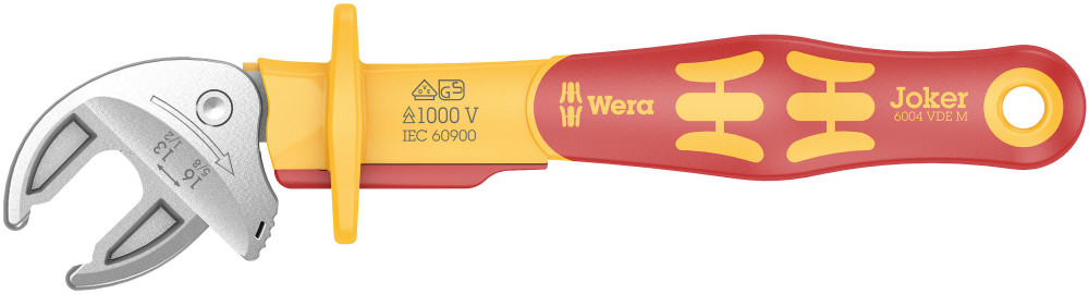 Wera Tools 6004 Joker VDE M VDE-Insulated Self-Setting Spanner - Flockneti