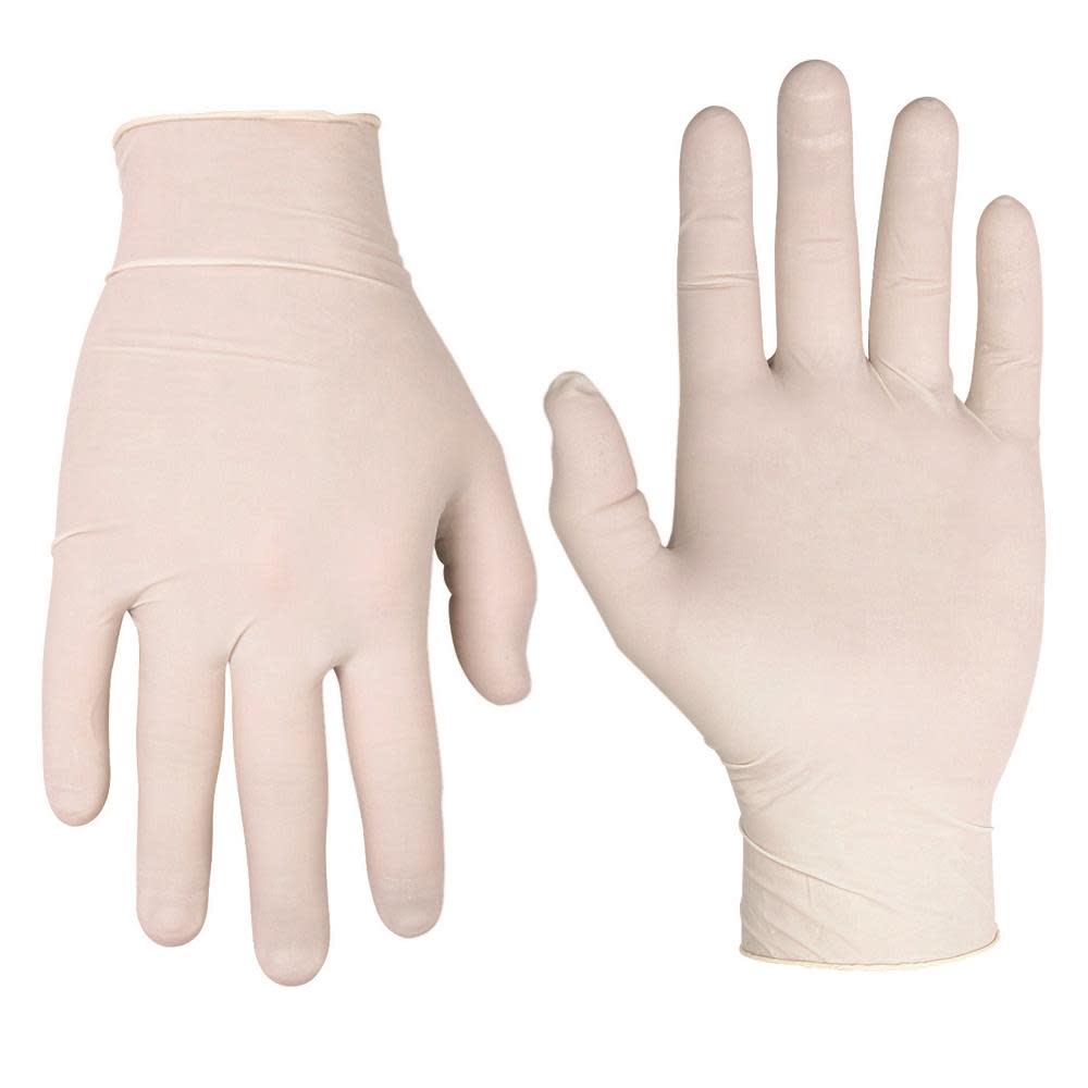 CLC Gloves Latex Disposable Powdered Box of 100 - Flockneti