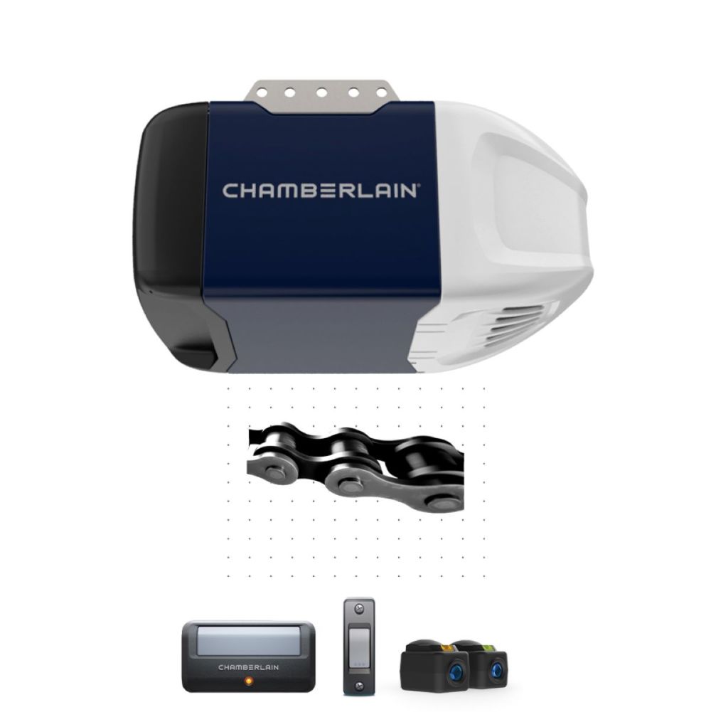 Chamberlain Garage Door Opener 1/2 HP Durable Chain Drive - Flockneti
