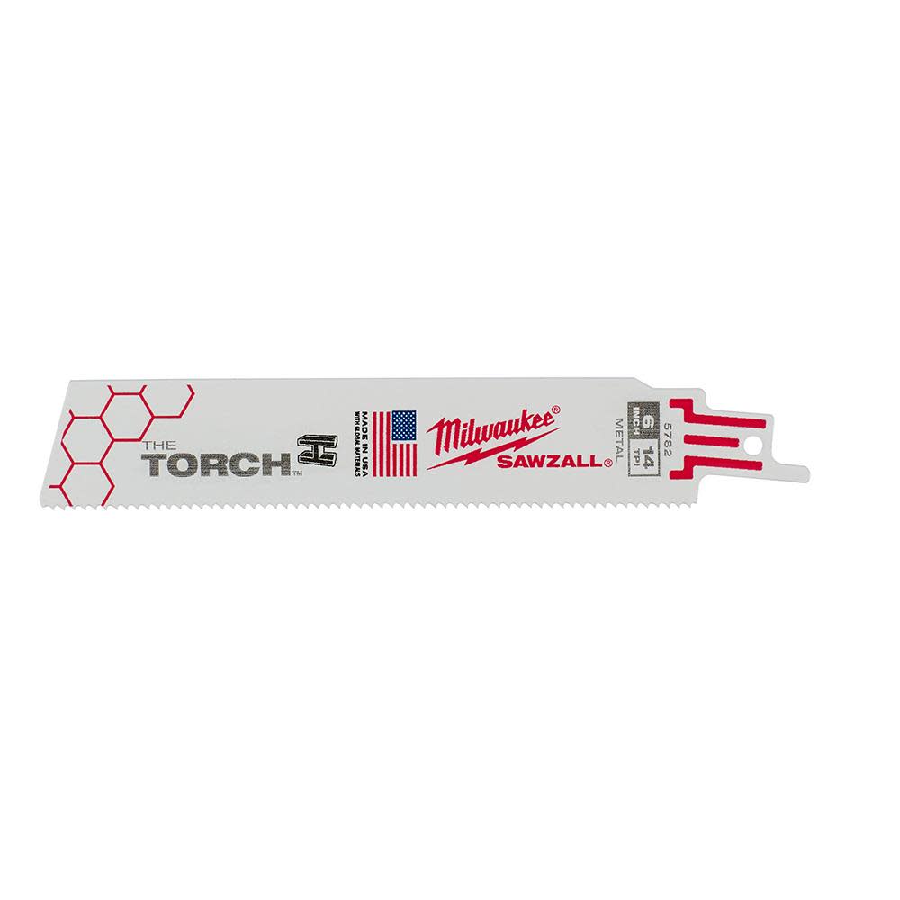 Milwaukee 6 in. 14 TPI THE TORCH SAWZALL Blade 25PK - Flockneti