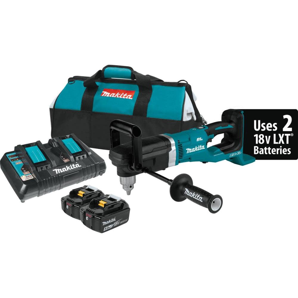 Makita 18V X2 LXT 36V 1/2″ Right Angle Drill Kit - Flockneti