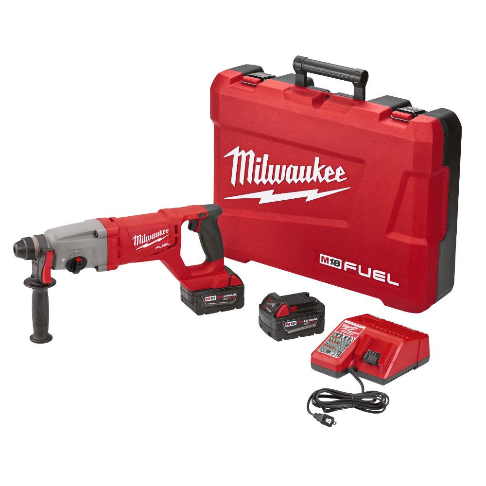 Milwaukee M18 FUEL D-handle Rotary Hammer Kit - Flockneti