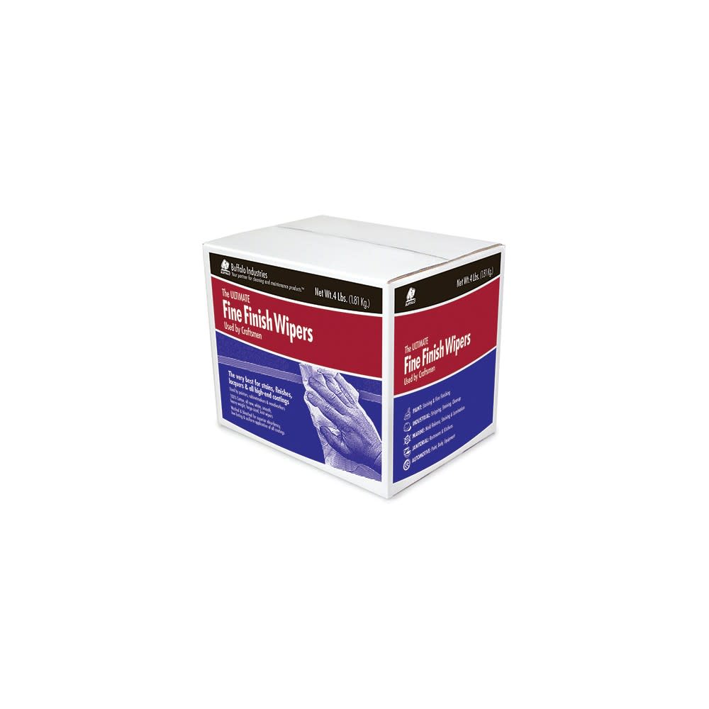 Buffalo Industries New Ultimate Fine Finish Wiper Cloth Rag 4 Lb Box - Flockneti