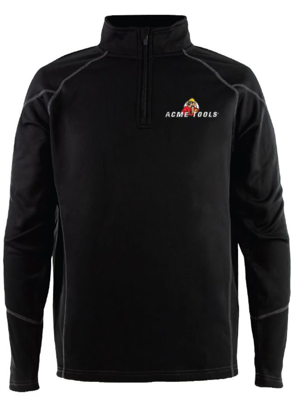 ACME TOOLS Pullover 1/4 Zip Fleece Black - Flockneti