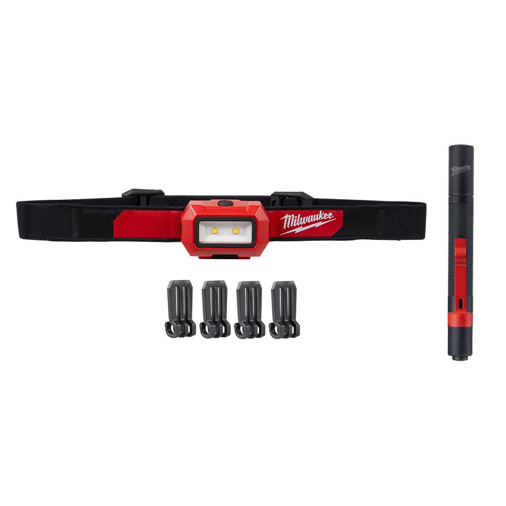 Milwaukee Headlamp & Penlight Kit - Flockneti