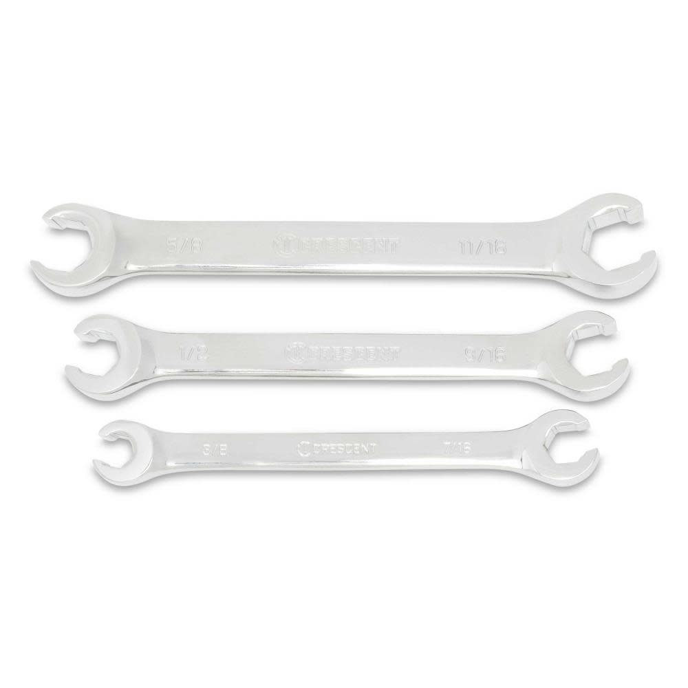 Crescent SAE Flare Nut Wrench Set 3pc - Flockneti