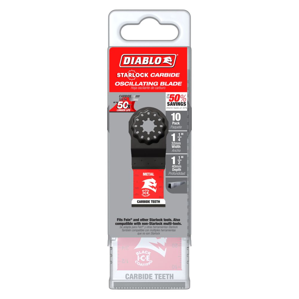 Diablo Tools 1 1/4″ Starlock Carbide Oscillating Blades for Metal 10pk - Flockneti