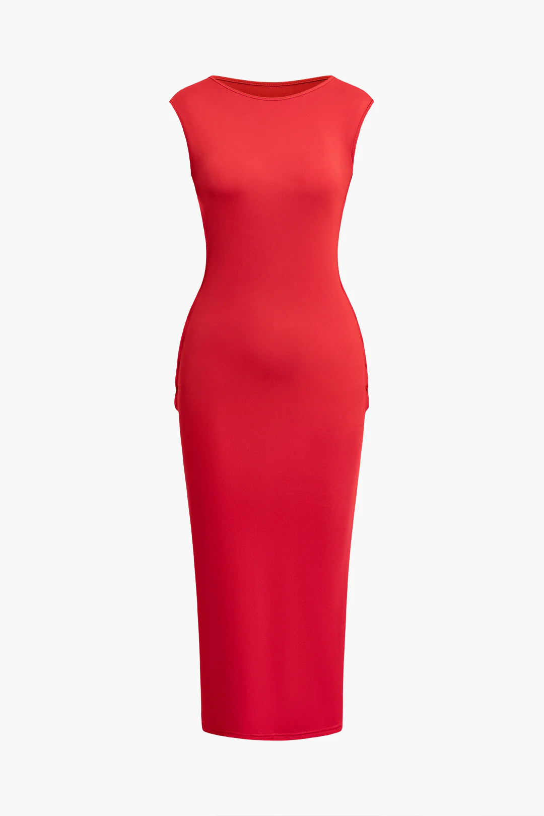 Backless Cut Out Sleeveless Maxi Dress - Flockneti