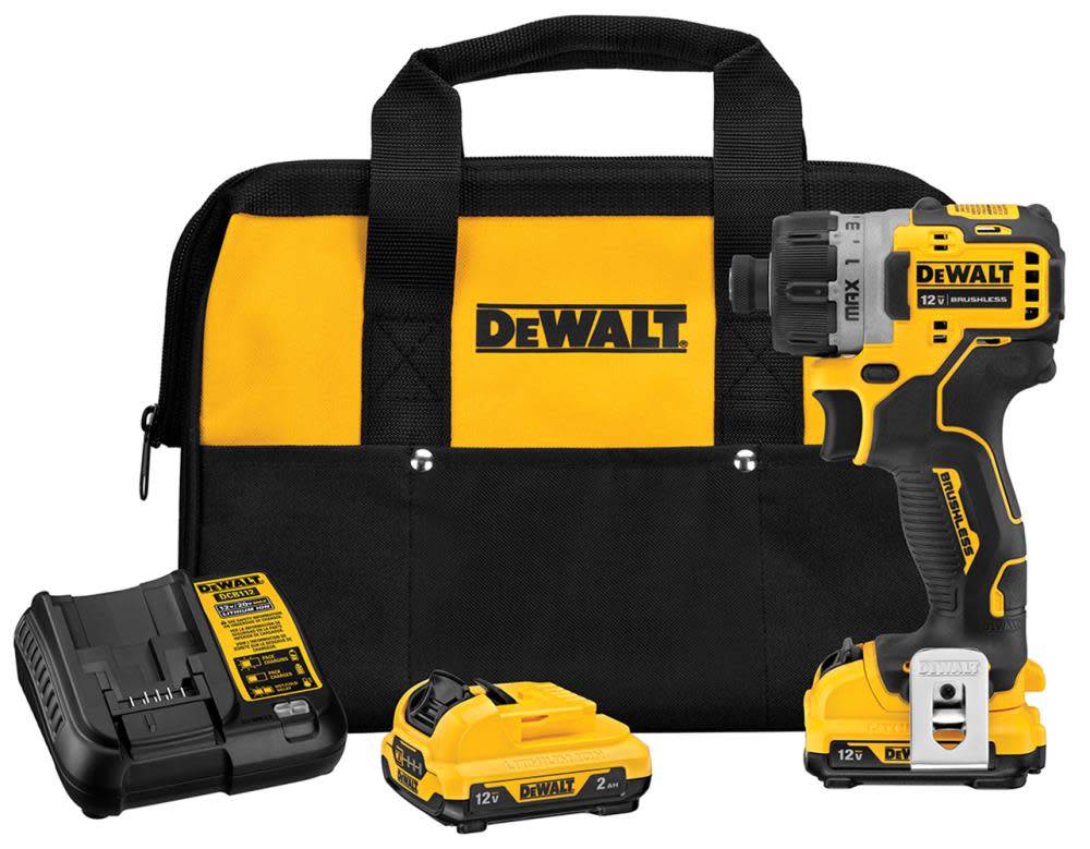DEWALT 1/4-in 12V Max Brushless Cordless Screwdriver Kit - Flockneti