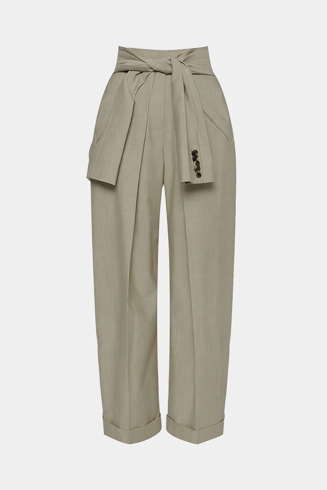 Solid Knotted Pants - Flockneti