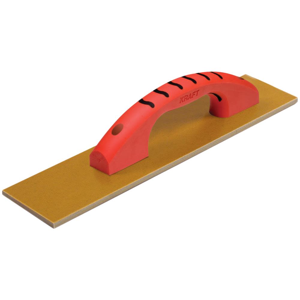 Kraft Tool Co 16″ x 5″ Square End Laminated Canvas Resin Hand Float - Flockneti